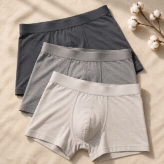 Cotton Fiber Men's Underwear Boxer Briefs for Wholesale and OEM Production