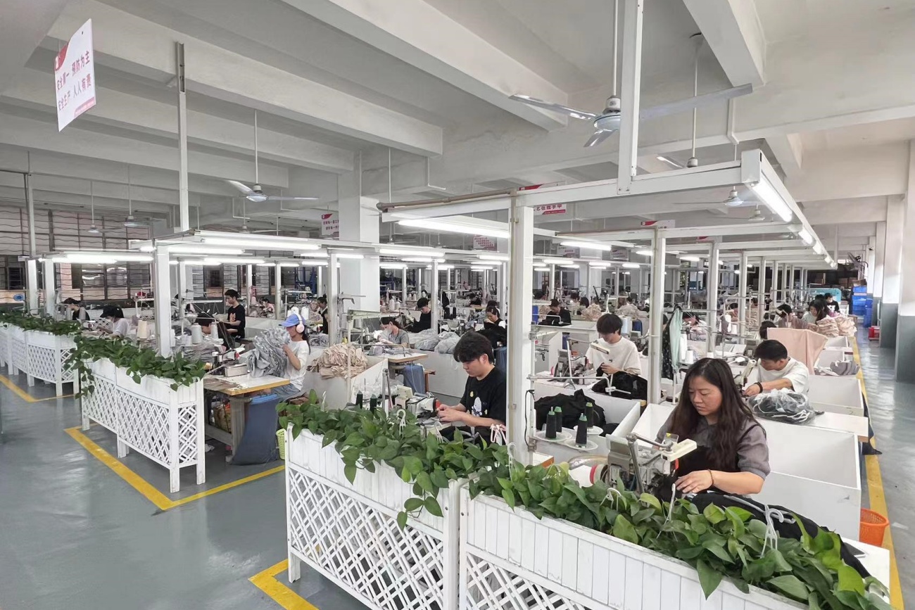 Organized Sewing Workshop with Production Cells